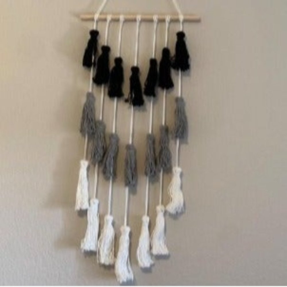 Macrame Wall Hanging Woven Tapestry Tassels Wall Art Boho